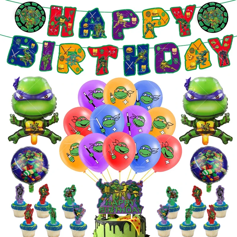 Turtle Heroes Cartoon Tortoise Hero Turtle Balloon