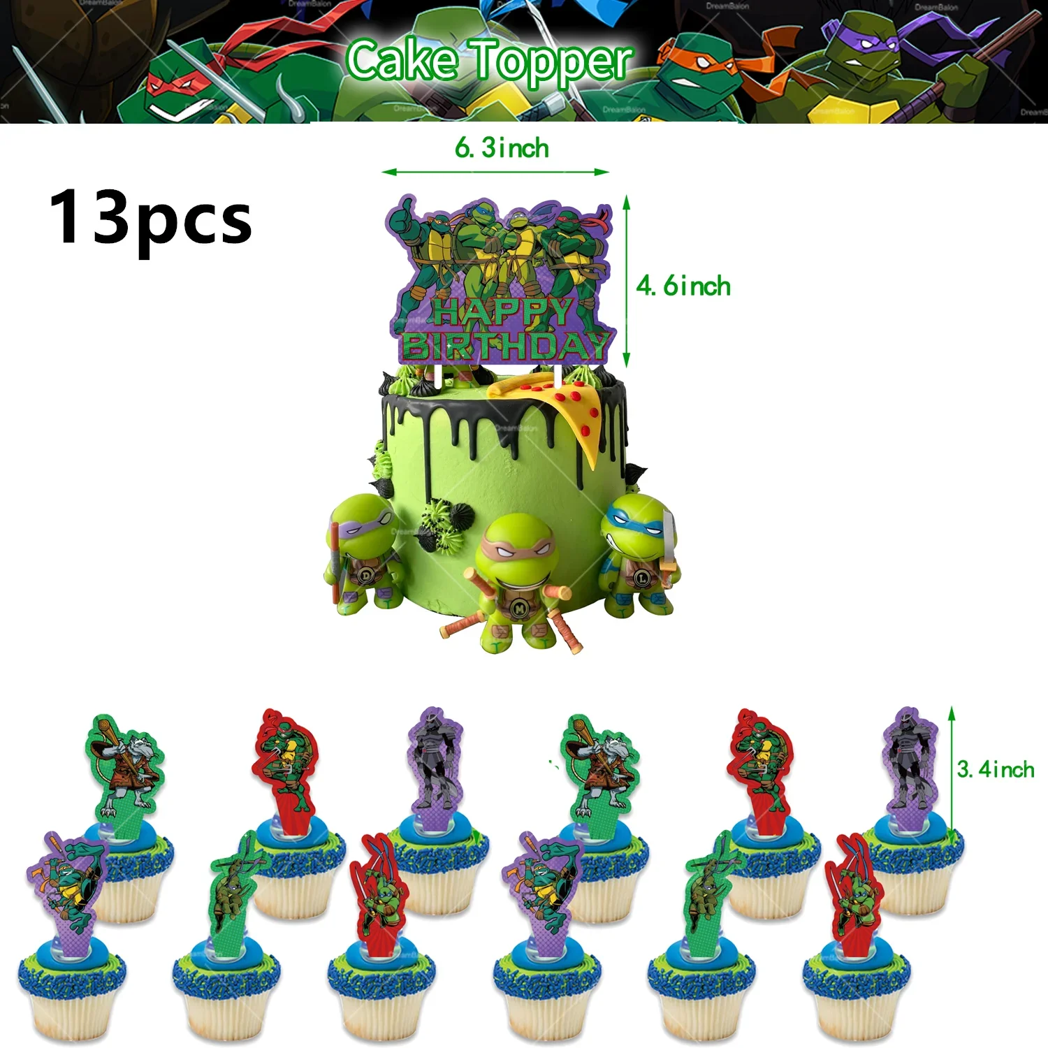 13pcs Cake Toppers, Other