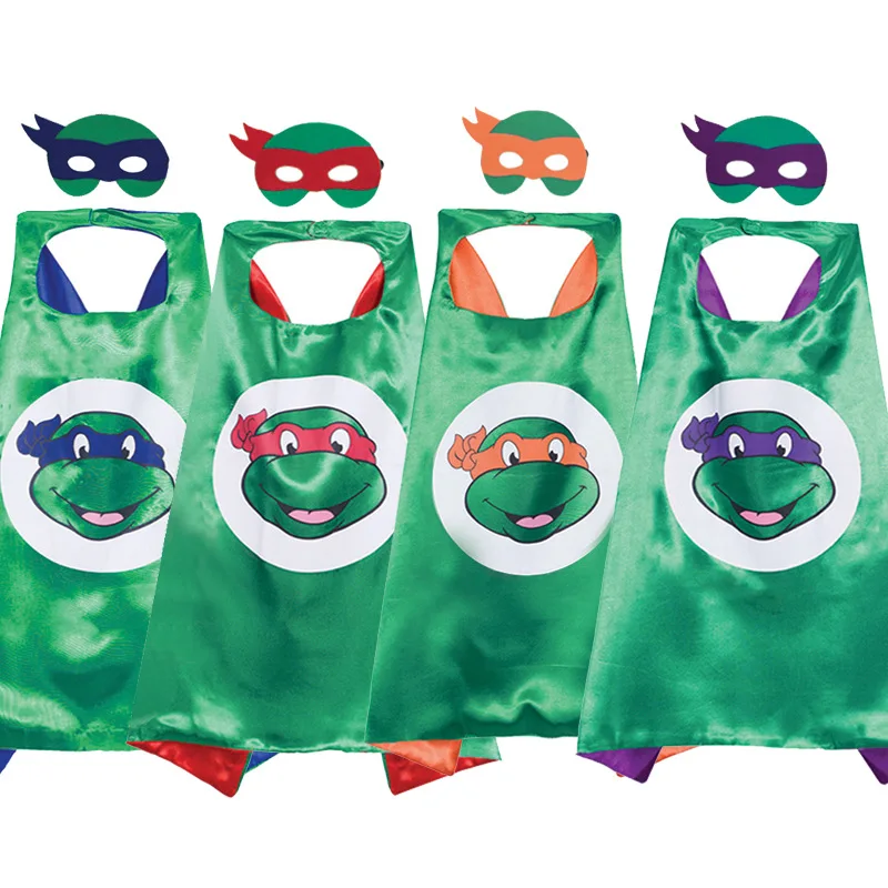 Cartoon Ninja Turtle Mask Cloak Party Decoration S