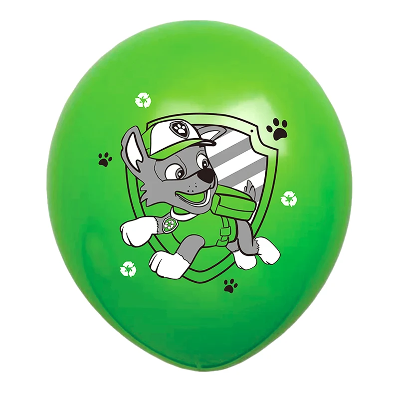 10pcs Cartoon Rescue Pups Balloon Dog Themed Birth