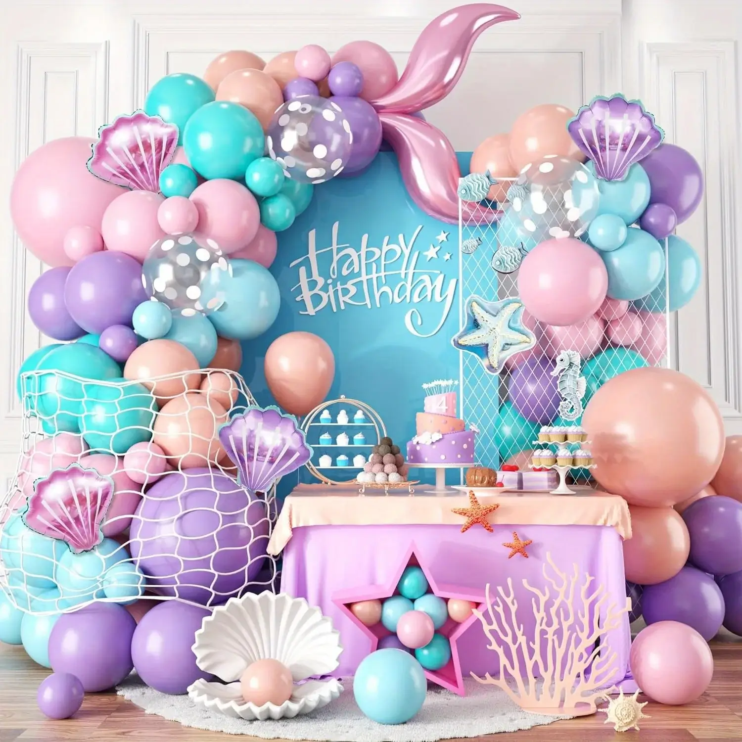 Mermaid Balloon Arch Set