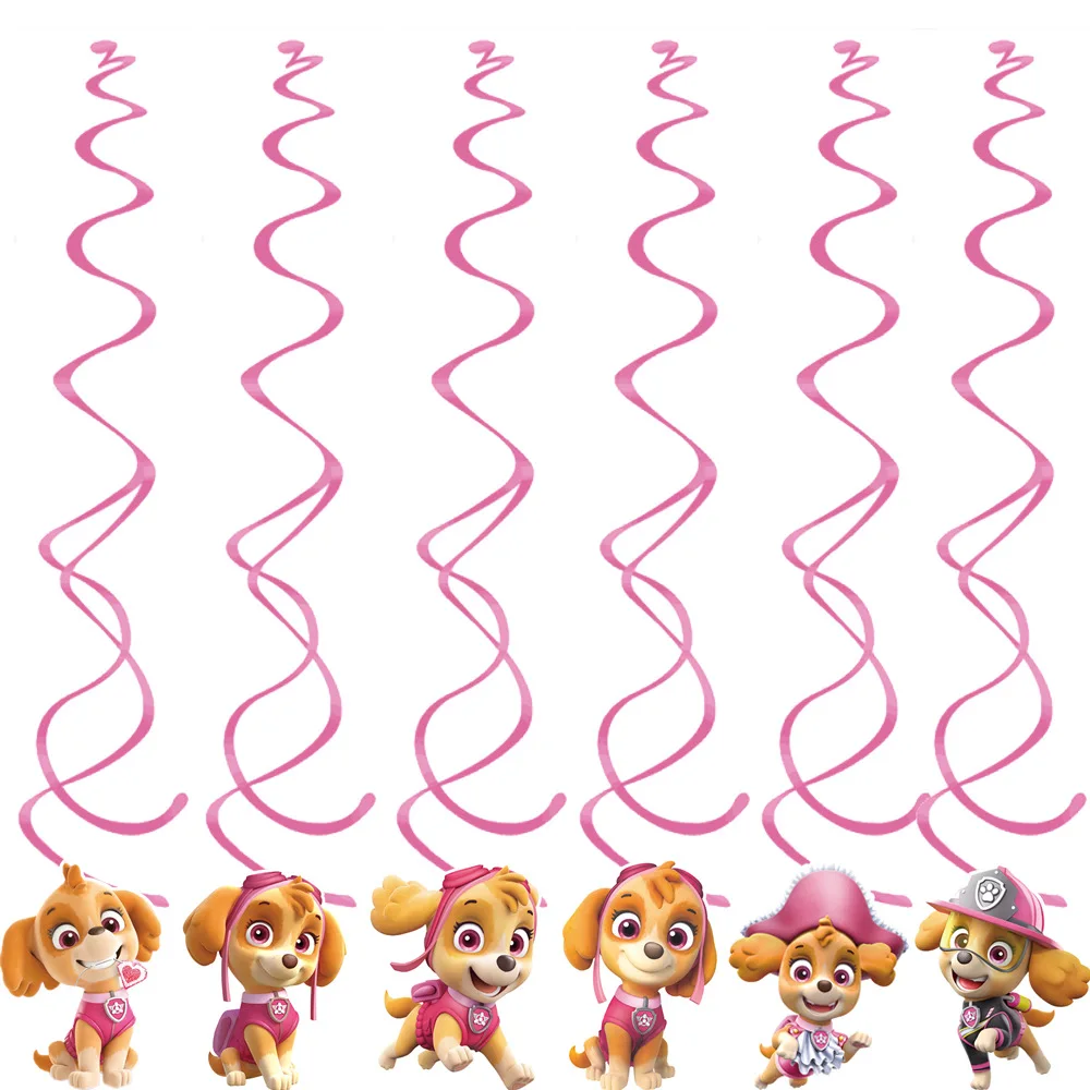 6pcs spiral ornament