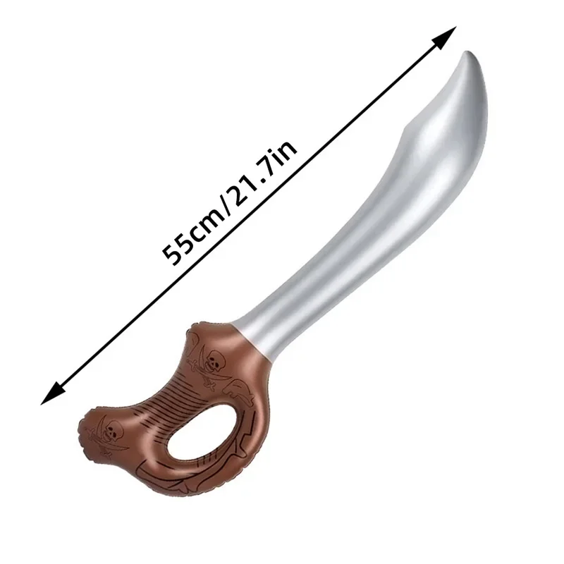 12 Pcs Inflatable Pirate Swords Halloween Toy Swor