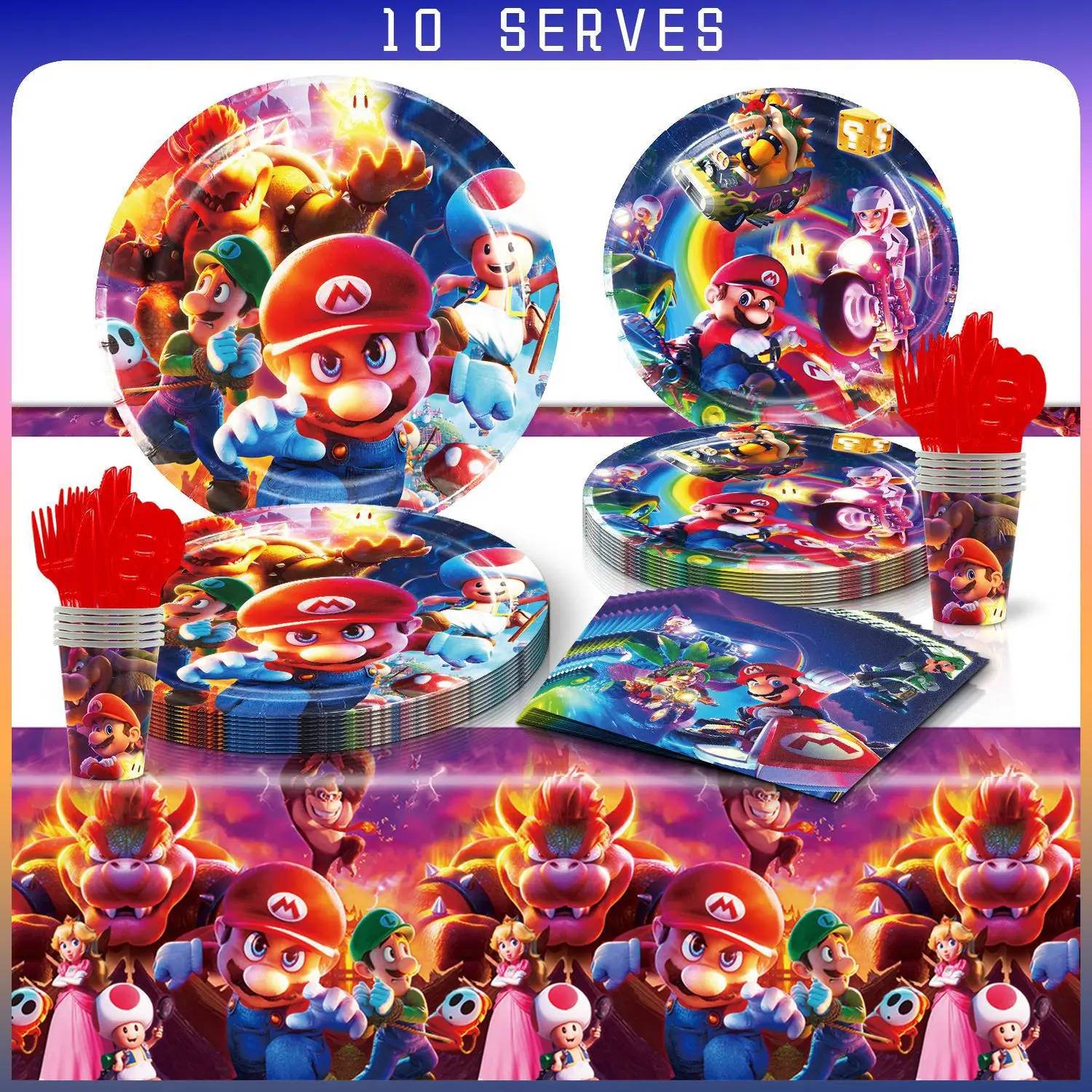 Mushroom Kingdom Bros game Theme, Disposable Table