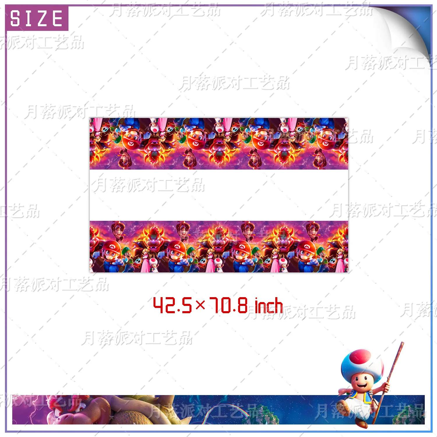 Mushroom Kingdom Bros game Theme, Disposable Table