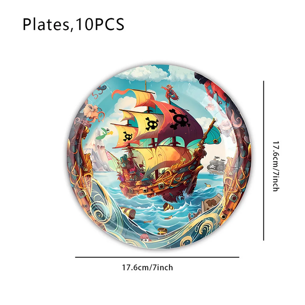 10pcs 7inch plates