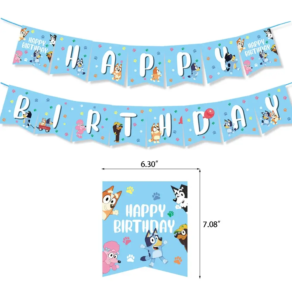 Blue Puppy Family Dog Birthday Party Supplies
