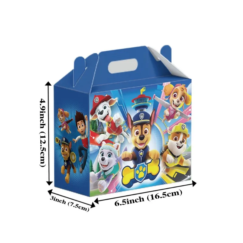 12Pcs Rescue Pups Candy Box Birthday Gifts Decor M