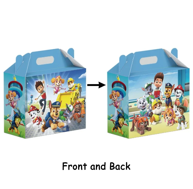 12Pcs Rescue Pups Candy Box Birthday Gifts Decor M