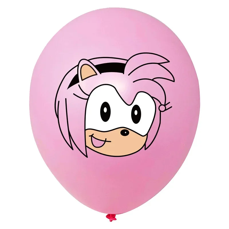 10pcs Sonic Latex Balloons the Hedgehog Superhero 