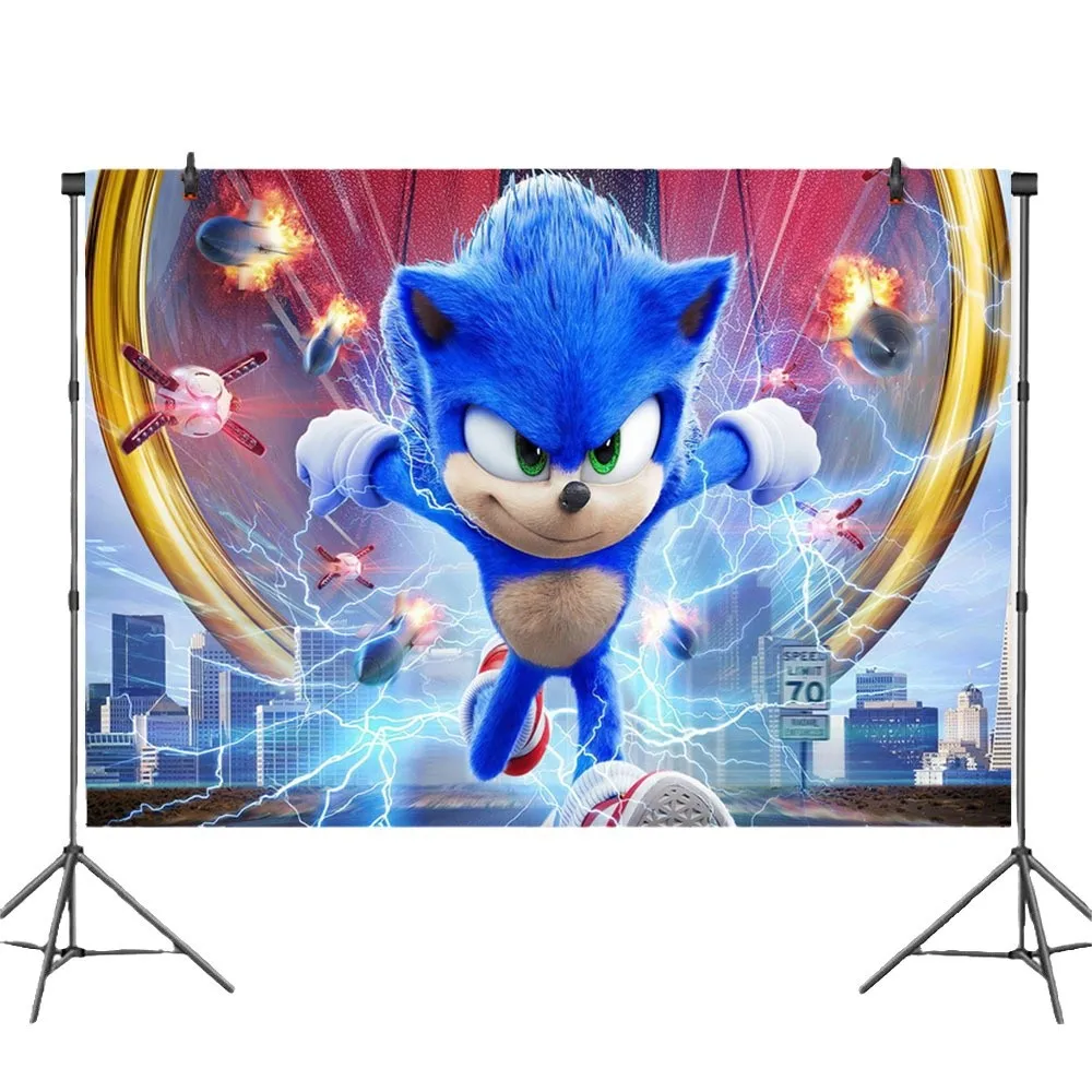 New Sonic Birthday Party Decoration Hedgehog Actio