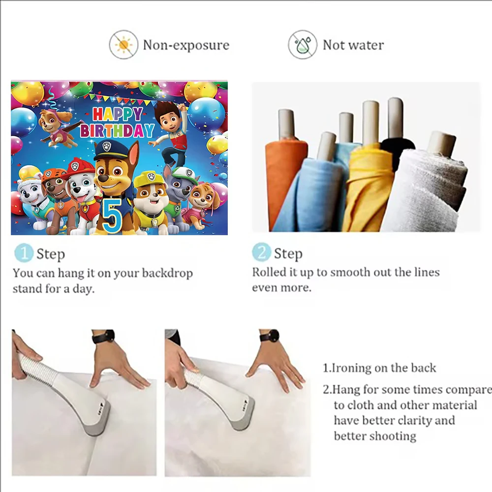 Anime Rescue Pups Child Birthday Party Decoration 