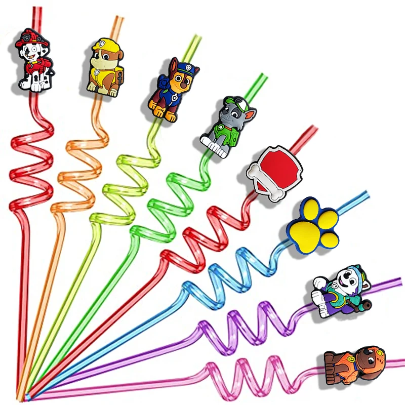 Rescue Pups Party Favors Gifts Toys Reusable Straw