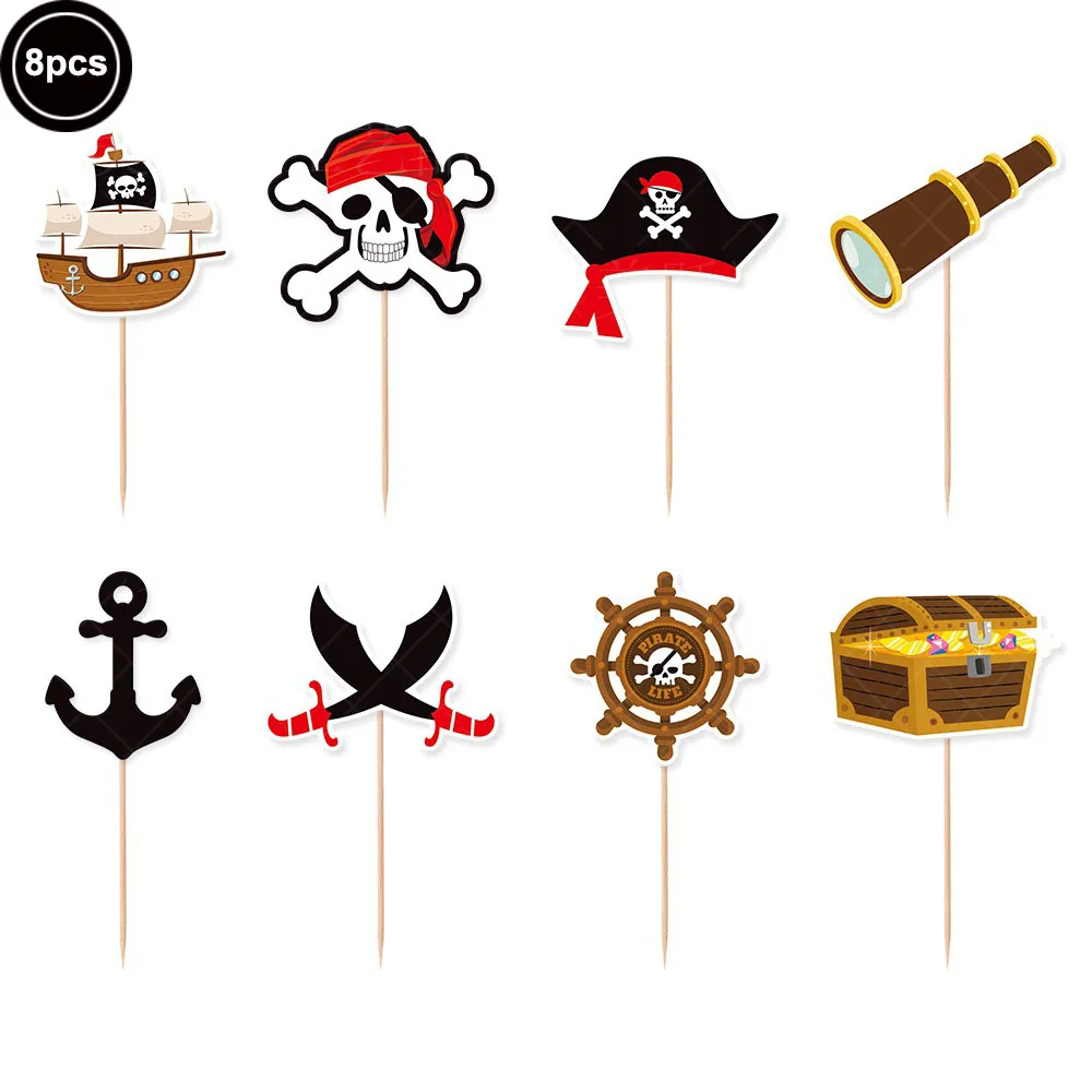 8pcs cake topper, as picture