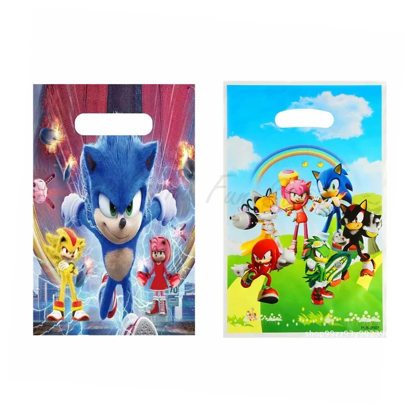 Hot Sale Sonic Birthday Party Gift Bags Candy Bags