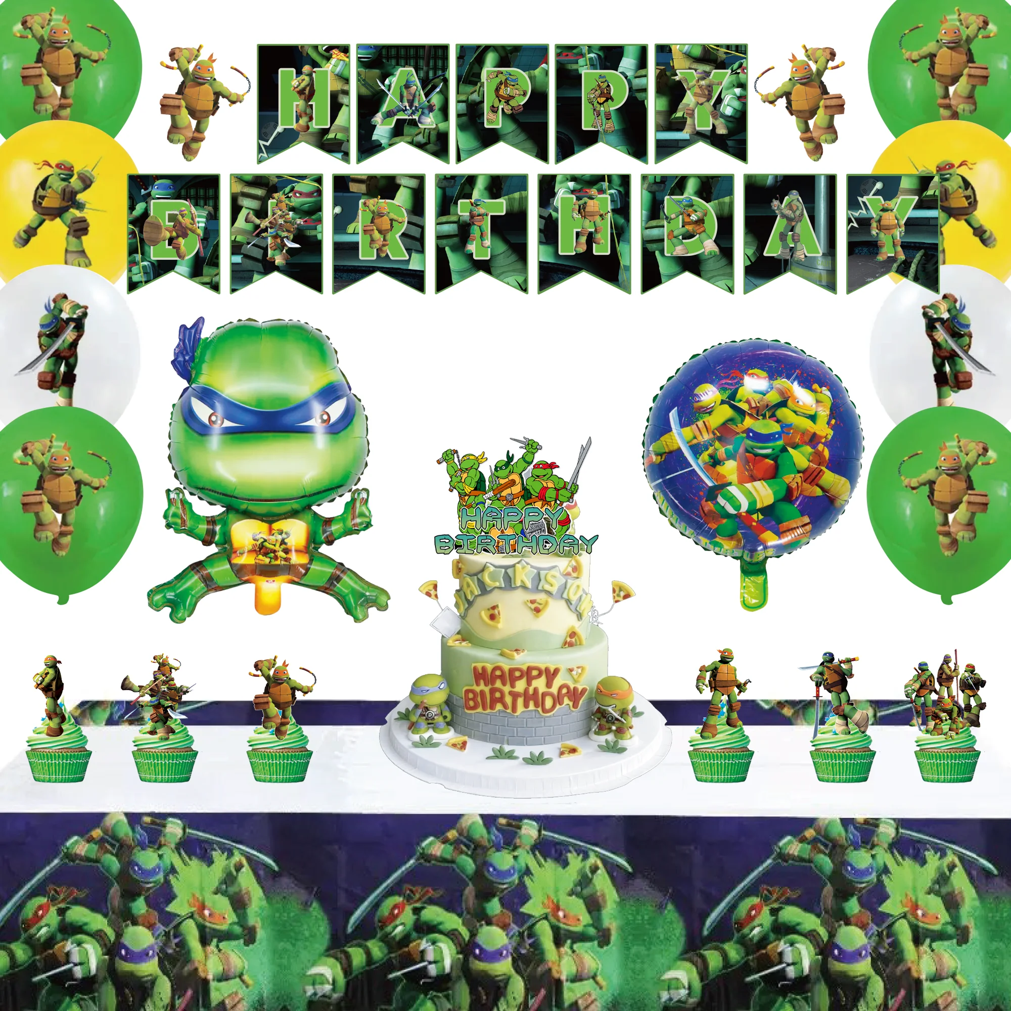 Ninja Turtles Party Decorations,43 Pcs Ninja Turtl