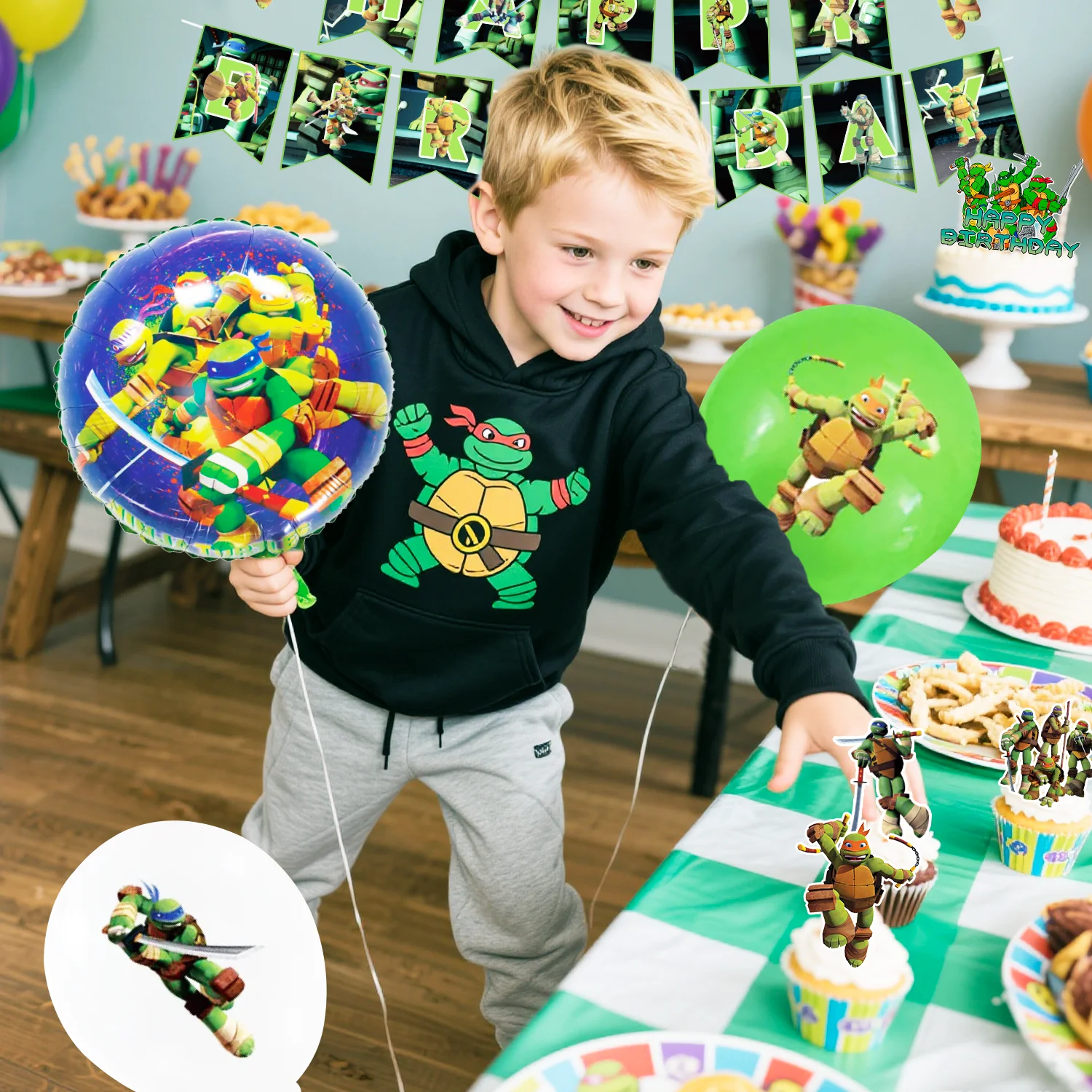 Ninja Turtles Party Decorations,43 Pcs Ninja Turtl