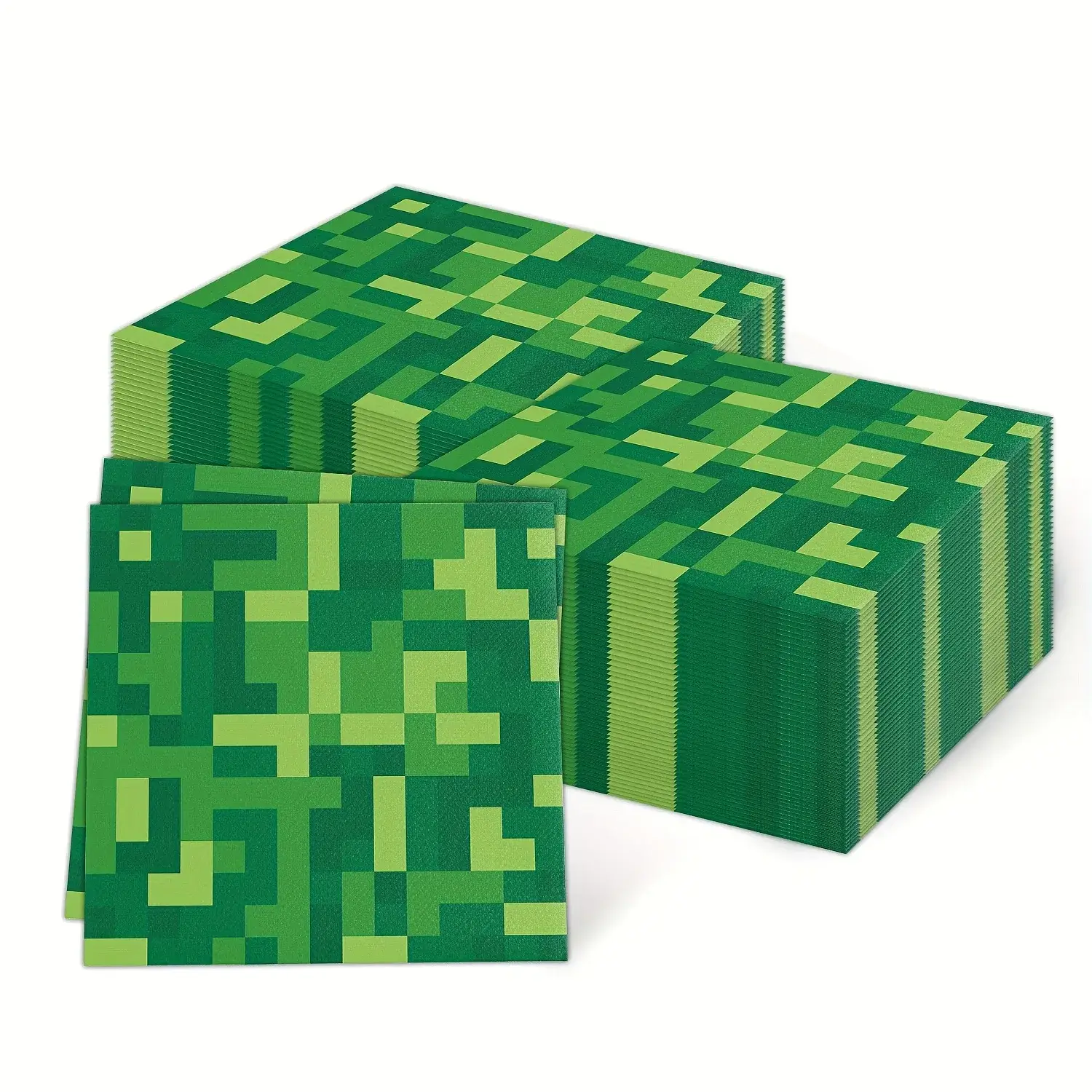 20pcs Pixel Miner Style Birthday Party Paper