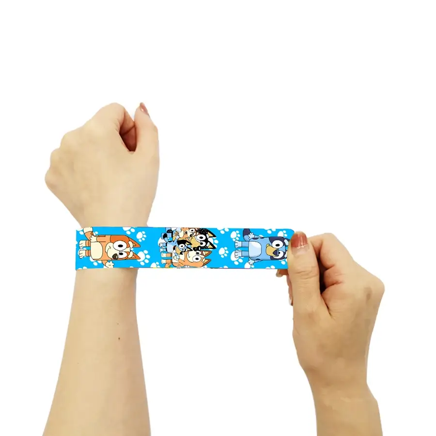 Blue Puppy Slap Bracelets Party Favors