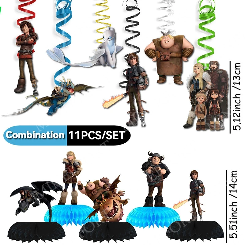 How to Train Your Cartoon Dragon Spiral Swirl Hone