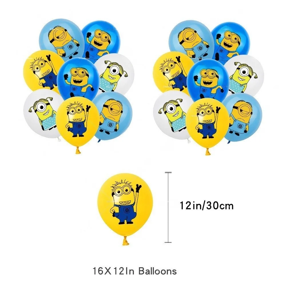 Cartoon M&Miniones Birthday Party Decoration Table