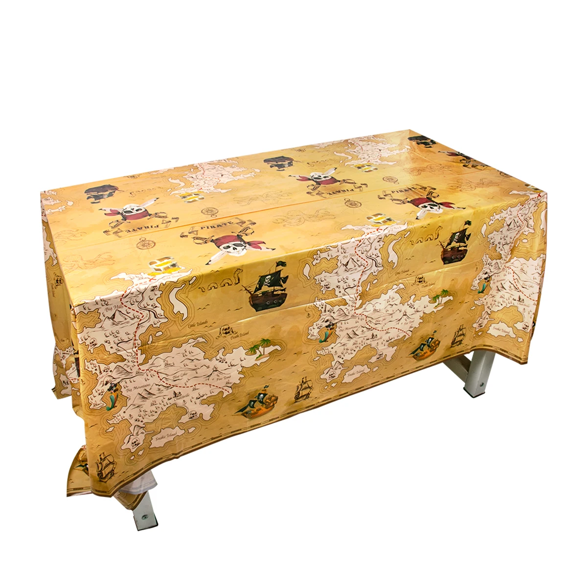 Pirate Theme Disposable Tableware Treasure Map Shi