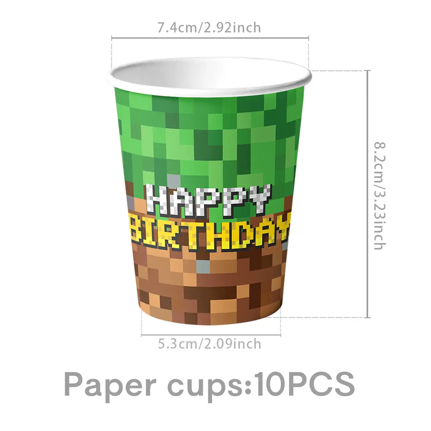 Hot Game Minecraft Birthday Party dinnerware Dispo