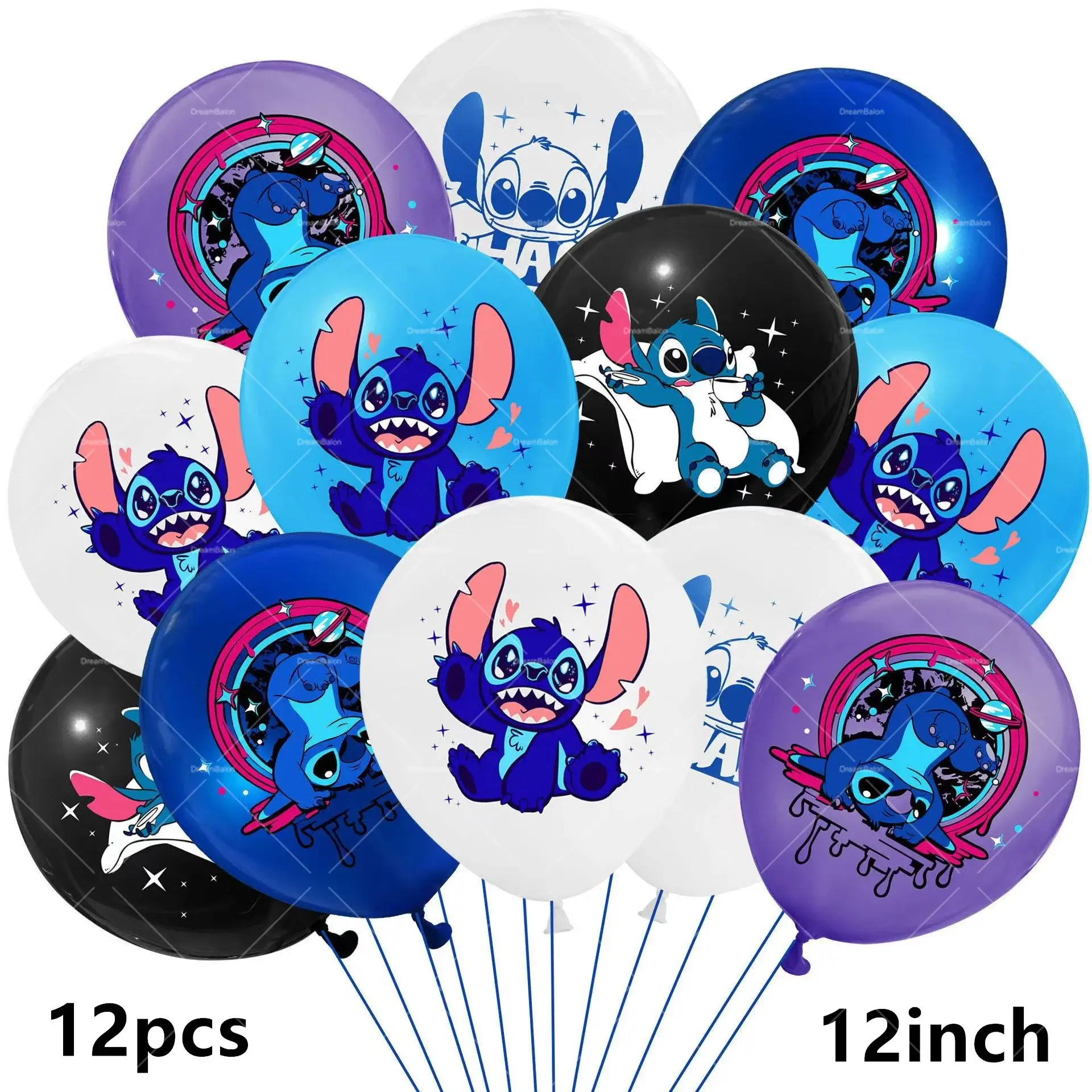Blue Alien Lilo Stitch Balloons Birthday Banner Pa