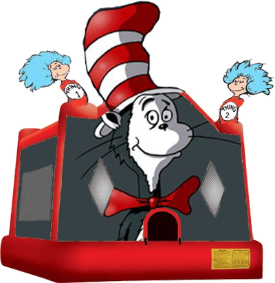 Cat in the Hat Bouncy Castle