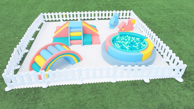 Rainbow Adventure Soft Play Kit (16.5ft x 16.5ft)- MEDIUM