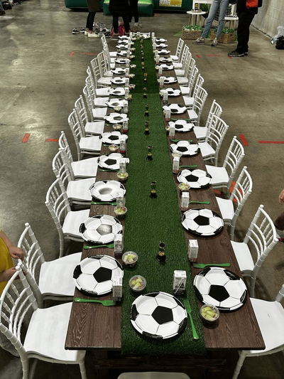 Kids' Rustic Wooden Party Table