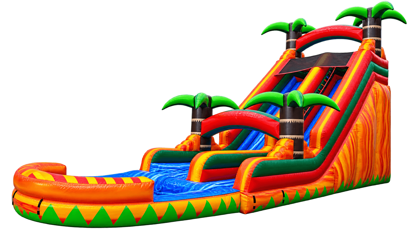 22' Tropical Paradise Slide with Pool