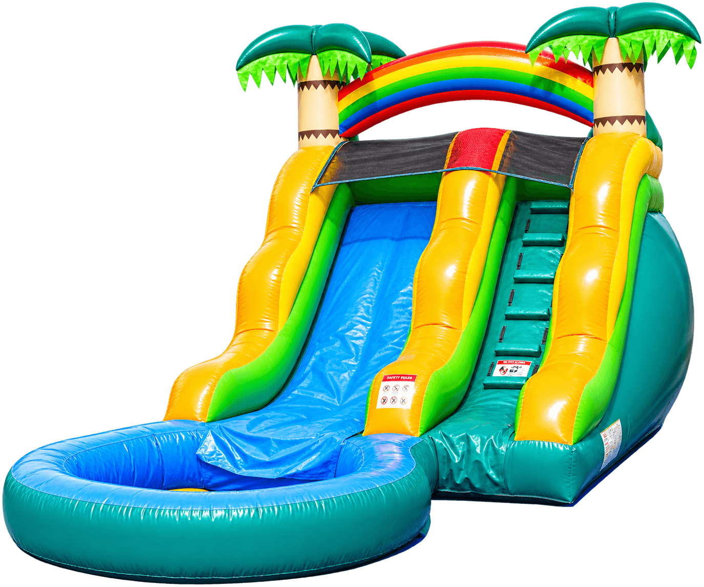Tropical rainbow water slide #Elvis
