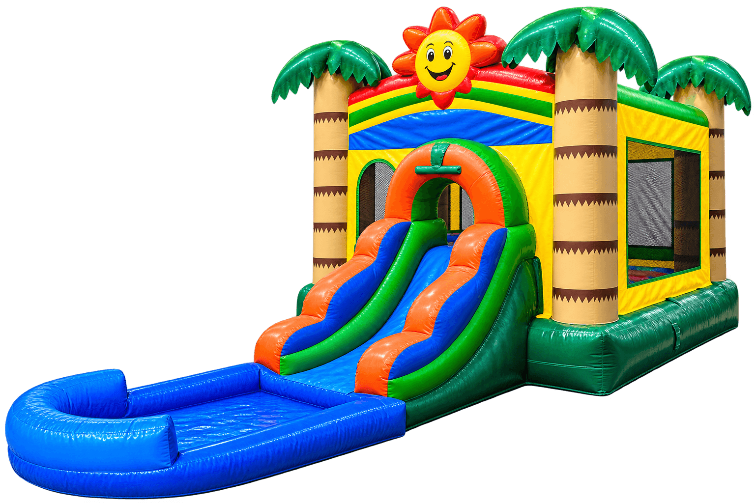 Tropical Getaway Bounce House & Slide with Pool