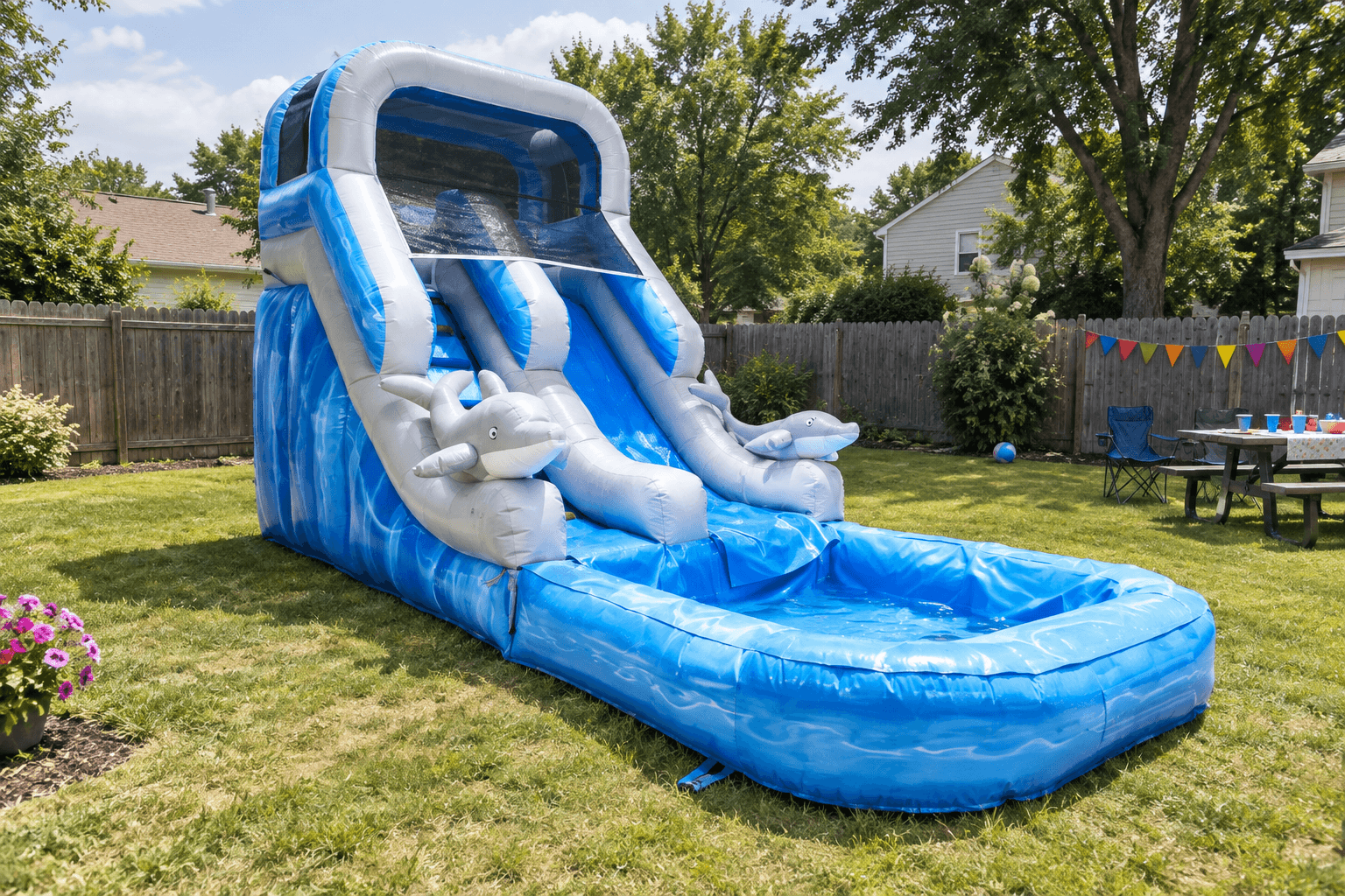  Mini Dolphin Water Slide #W32