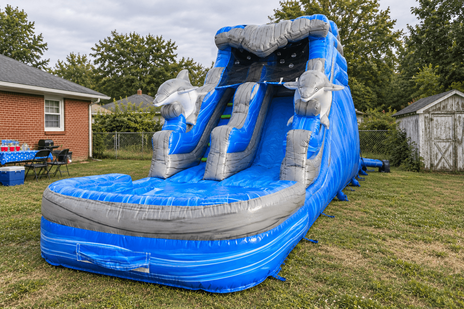 Swimming Dolphins WaterSlide #W59