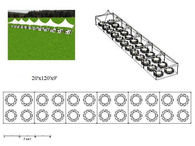 High Peak Tent 20x120
