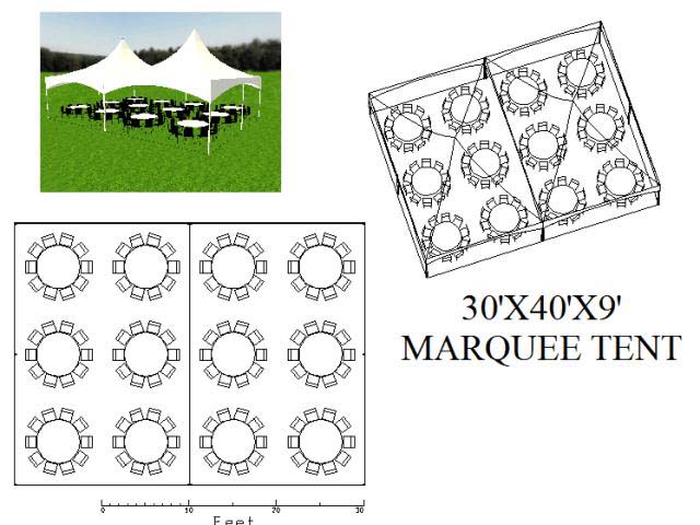 High Peak Tent 30x40