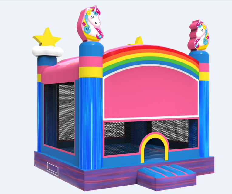Unicorn Themed Bounce House for Mother's Day