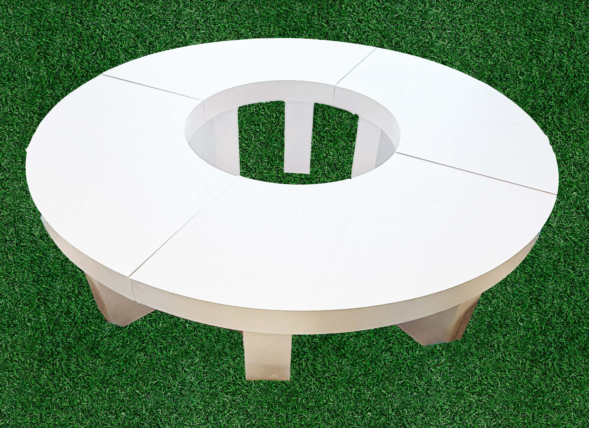 Kids Half Moon Lux Acrylic Table Set - 4 Piece Modular Design