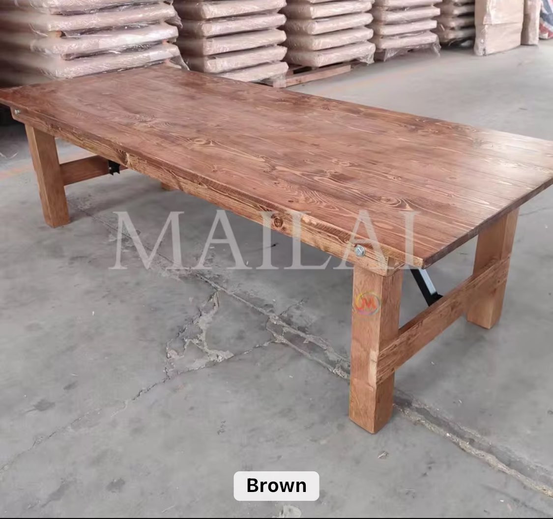 Kids' Rustic Wooden Party Table