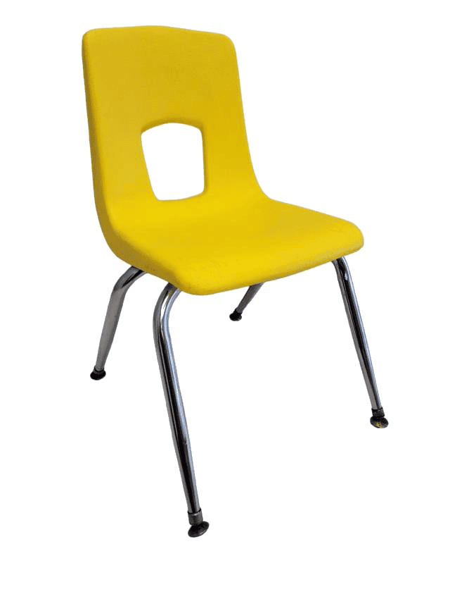 Kid Chair Stackable Yellow 13 inch