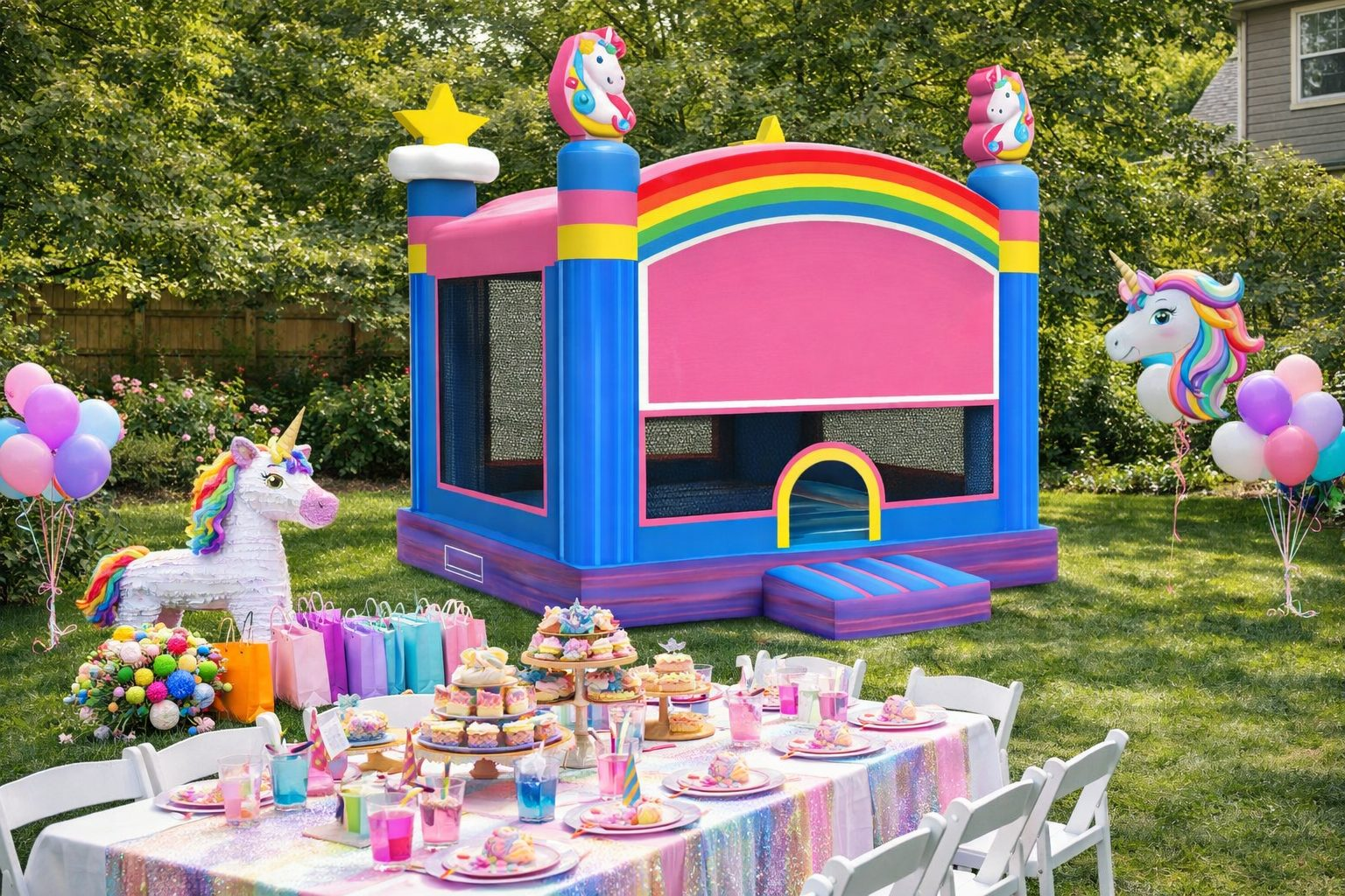 Unicorn Rainbow Castle #101